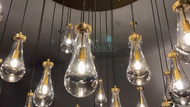 Camelia Raindrop Round 60" D Chandelier For Staircase смотреть онлайн