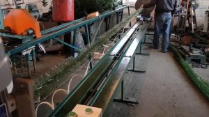 станок для изготовления хвои из пвх для зелёных заборов