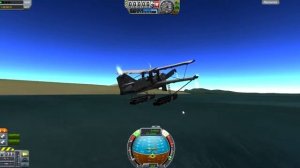 [KSP] Попытка взлёта с воды с винтовым двигателем