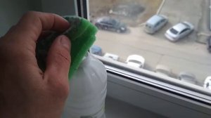 Мойка оконных откосов от трудно выводимых пятен