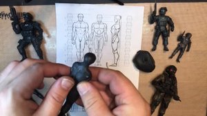 Лепим человека из пластилина/Как слепить фигурку человека/How to Clay Human Body - Plasticine