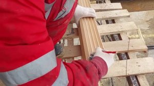 Как быстро делать потолок из лиственницы Франтон