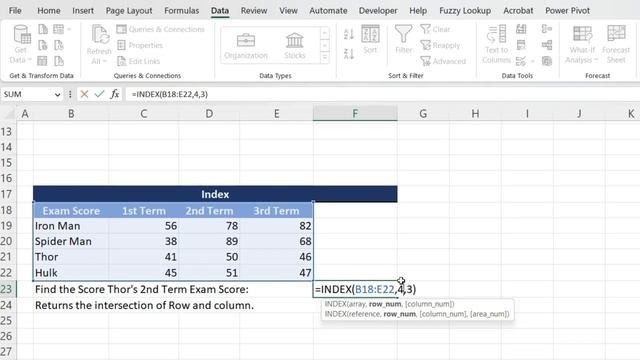 How to use Index function in Excel - Part 1 смотреть онлайн