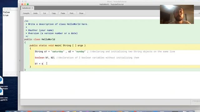 Java Programming: Lesson 9 - Boolean Variables