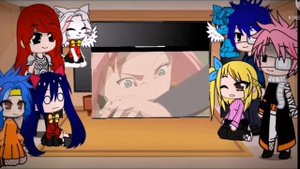 реакция хвоста феи на наруто (команда 7) сакура [2/4]