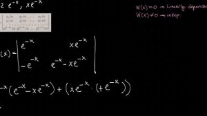 #2.82 e^-x, xe^-x System of Equations, Linear Independence#Demidovich, #Демидович