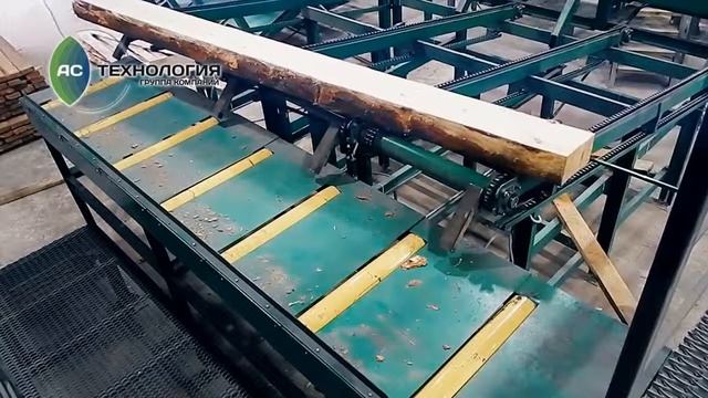 Лесопильная линия на базе станков Akkuslar производительностью 400 м.куб пиловочника в смену
