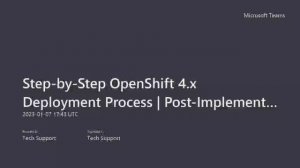 Step-by-Step OpenShift 4.x Deployment Process | Post-Implementation Procedure | OCP 4.11