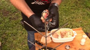 Куриные бедрышки с овощами в тандыре