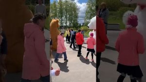 Выступление ростовых медведей