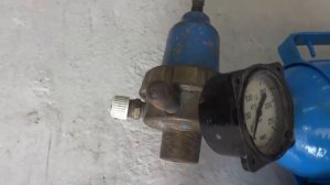 Самодельный двухсекционный кислородный баллон