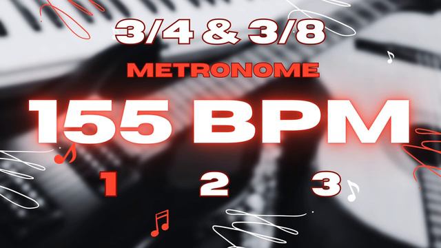 155 BPM - 3/4 & 3/8 Metronome смотреть онлайн