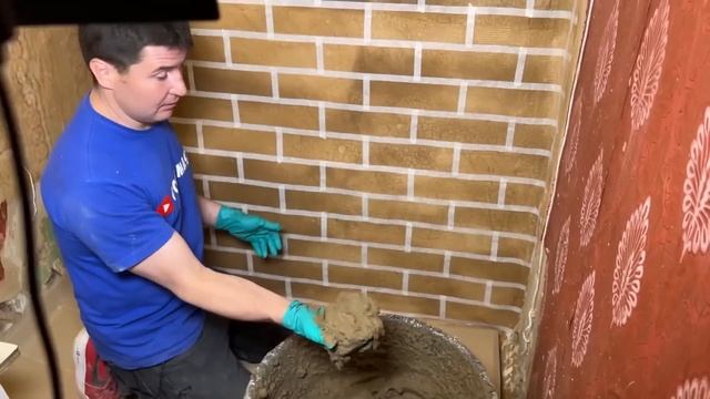 ✅ ОТДЕЛКА ПЕЧИ ЗА КОПЕЙКИ от А до Я СВОИМИ РУКАМИ | ИМИТАЦИЯ ДЕКОРАТИВНОГО КИРПИЧА | ШТУКАТУРКА ПЕЧ