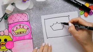 Уточка Лалафанфан из бумаги. Кровать для уточка Лалафанфан