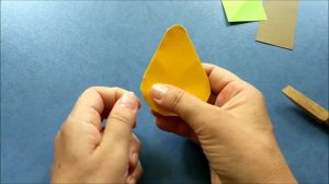 Груша оригами из бумаги | Origami paper pear