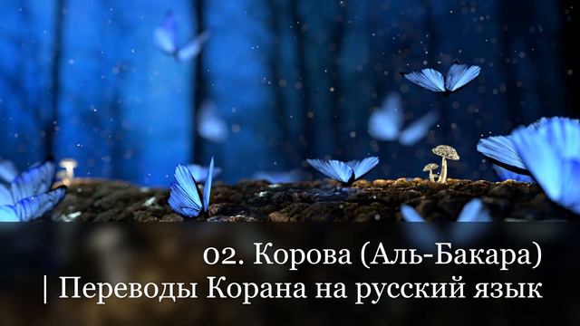 02.Корова (Аль-Бакара) | Переводы Корана на русский язык