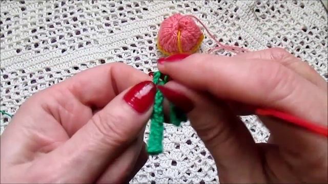 Школа вязания. Розы крючком-видео для начинающих. Вяжем чашелистник