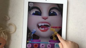 АНЖЕЛА ?хочет в ТУАЛЕТ ?Игра на iPad My talking ANGELA
