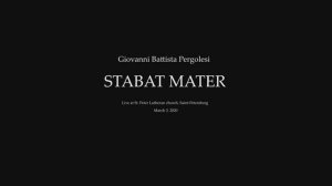 G.B. Pergolesi - Stabat Mater