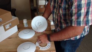 UniFi AP: How to disconnect the UAP from the wall/ceiling mount. Easiest Video!