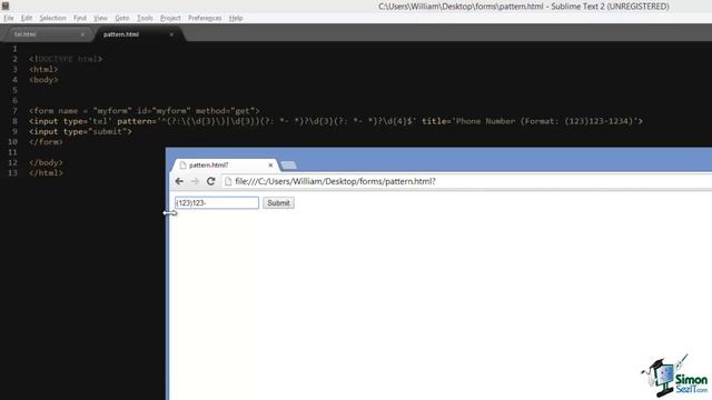 HTML5 Tutorial For Beginners - Part 5 - Form Attribute Types and How to Create Widgets
