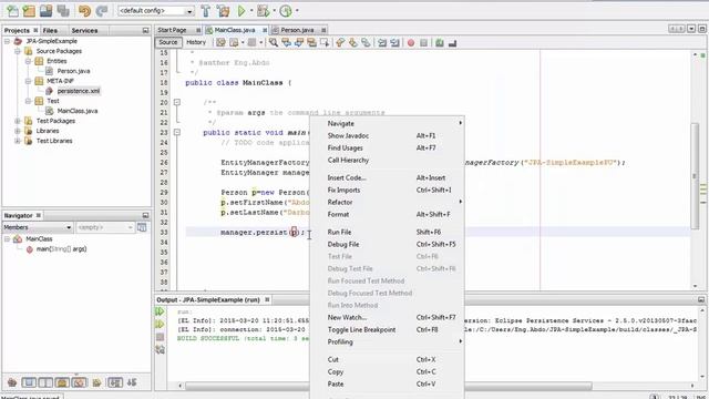 Simple JPA Example смотреть онлайн
