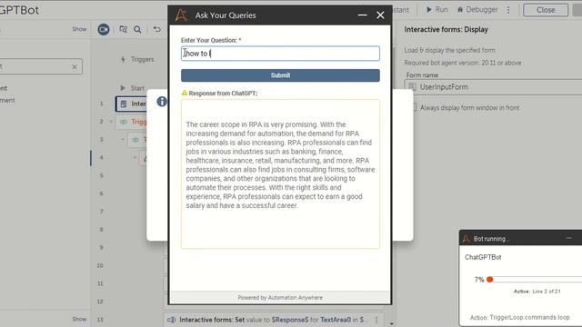 Automation 360 and ChatGPT Integration | Interactive Forms and REST Web Service