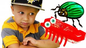 ★ НАНО ЖУКИ Смешные Гонки Hexbug Nano playset unboxing