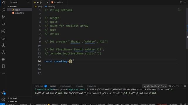 JavaScript String Method | JavaScript Tutorial | length(), join(), count(), split(), concat() #2023