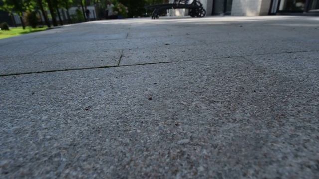 Гранитная площадка проницаемая для воды . смотреть онлайн