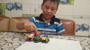 Монстр трак из пластилина!