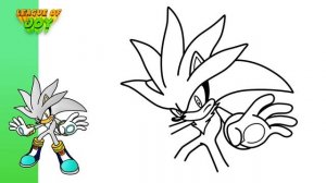 How to DRAW SILVER - Silver the Hedgehog - SONIC - step by step