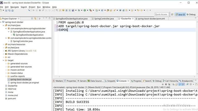 SPRING BOOT WITH DOCKER смотреть онлайн