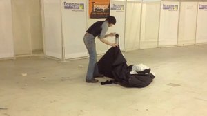 Как сложить автоматическую палатку?