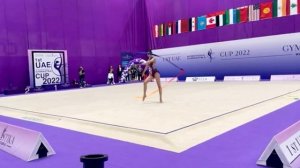 Alina Harnasko (BLR) ribbon // 1st UAE INTERNATIONAL GYMNASTIKA CUP 2022 // Алина Горносько лента