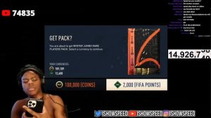 ISHOWSPEED INSANE PACK OPENING!!! FIFA 23 ULTIMATE TEAM
