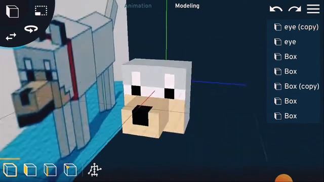 wolf Minecraft model  prisma 3d 2.0  prisma 3d tutorial