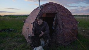 Печь Экономка для  палатки УП2. Oven Housekeeper for tent UP2. 4K