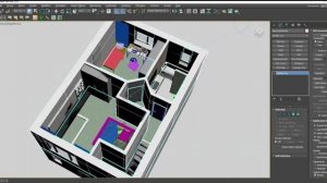 3д визуализация интерьера жилого дома в 3дс максе