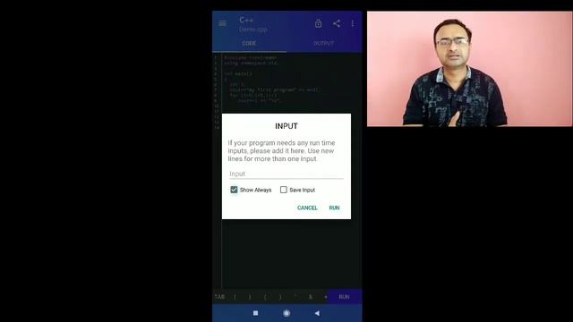 Run java, C, C++, Python on mobile phone. Programming on mobile phone. Mobile me C program chalayen
