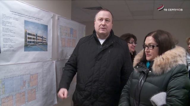 Глава Серпухова проверил ход строительных работ в детском саду в мкр. им. Ногина