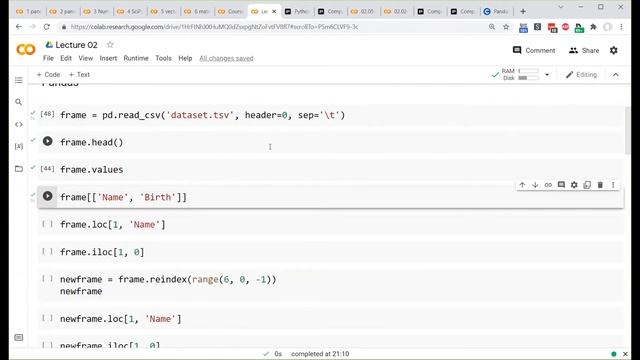 ШАД | Лекция 2 Библиотеки NumPy, Matplotlib, SciPy, Pandas.