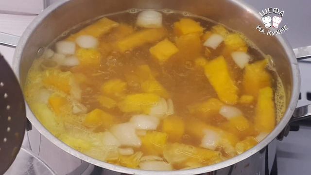Тыквенный суп-пюре с мясом индейки который можно приготовить не имея опыта в этом деле