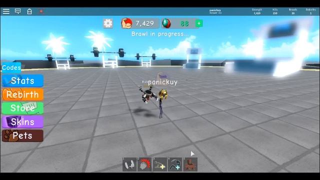 ROBLOX симулятор качка, баг на двойную прокачку смотреть онлайн
