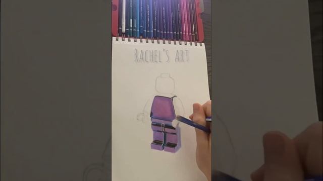 DRAWING THE ICONIC LEGO MAN- TIMELAPSE DRAWING | Rachel’s Art!! смотреть онлайн