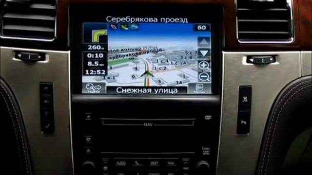 Русифицированная навигация с подгрузкой пробок на Штатном мониторе Cadillac Escalade смотреть онлайн