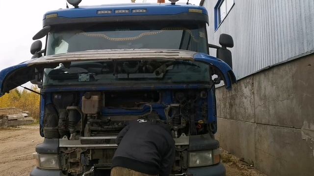 Замена радиатора печки на Scania P440. Самому это реально в полевых условиях!