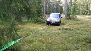 Лебедка 4х4 9500 СТК. Лебежение. Вид спереди.