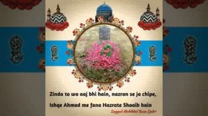 Kalam e Nabeeray e Huzzat Ul Islam Ham sabke Dilon me zinda Hazrat E Shoeb hain By Husain Raza Qadr