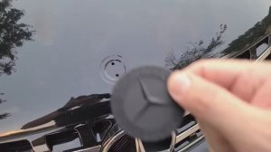 W164 - ML550 Hood Emblem Replacement - 57mm Flat Black